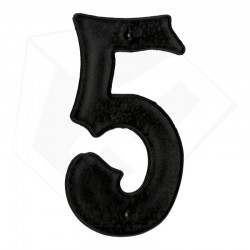 PLASTIC HOUSE NUMBER SIGN - 5